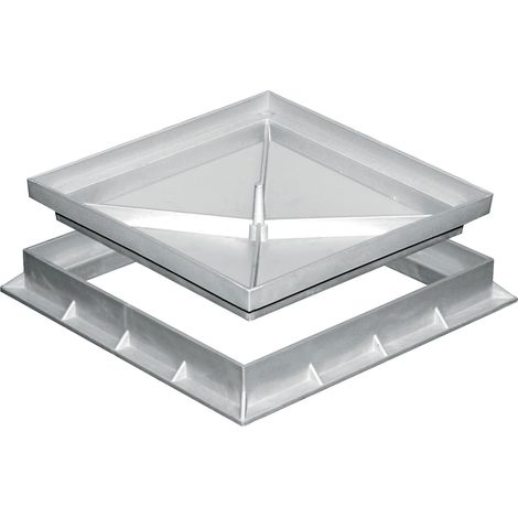 First Plast – Tampon creux pour coffrage 300x300mm – Hauteur 2,2cm – Polypropylène gris pour béton armé – Cadre inclus (1/2)