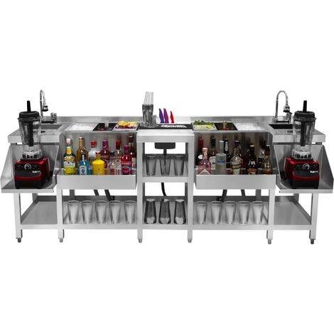 Compact Twin Cocktail Bar Station