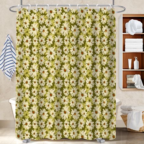 Voile de douche polyester 180x180 artistique rideau séchage rapide pour salon de coiffure (1/5)
