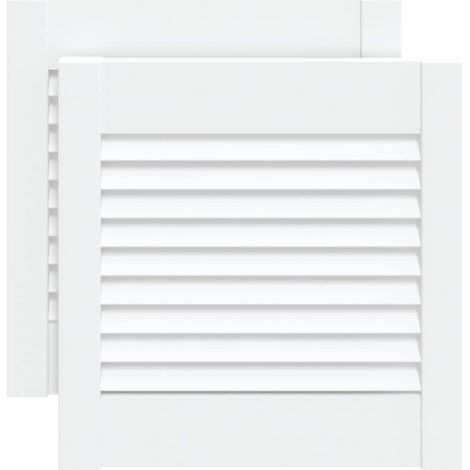 Maison Exclusive - Puerta de armario lamas 2 uds madera pino blan (1/5)