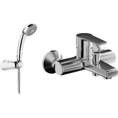 MISCELATORE MONOCOMANDO VASCA CON ACCESSORI LINEA TEN Cromo
