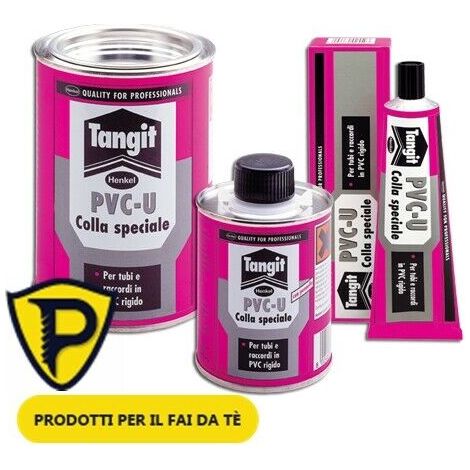 Colla Adesivo TANGIT PVC-U per Tubi Raccordi Ripara Sigilla Mastice – TUBETTO da 125 g (1/2)