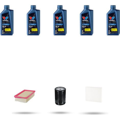 Kit tagliando 3 FILTRI e 5L OLIO compatibile con Vw New Beetle / Cabrio 1.6 75kw Dal 2000 al 2010 (1/5)