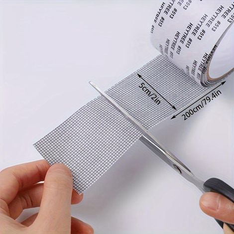 rouleau de ruban adhésif réparation pour moustiquaire fenêtre – DIY fenetre enroulable Comprend un kit patch en maille 520 (1/5)
