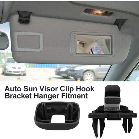 Lot de 1 clip pour pare-soleil de voiture - Pour Audi A1 A3 A4 A5 Q3 Q5 (8E0 857 562) A7 B6 B7 B8 S4 S5 - Numéro de référence : 8U0857562A, 8E0857562 (1/5)
