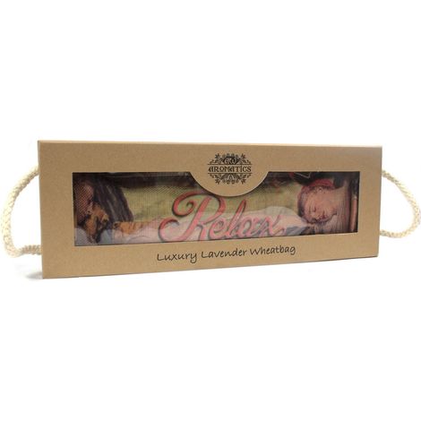 Sac de blé de luxe à la lavande dans une boîte cadeau - Sleeping RELAX- Vendu par 1
