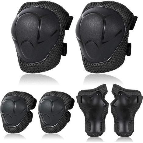 Ensemble de protections pour enfants : genouillères, coudières et protège-poignets 3 en 1 pour jeunes, idéales pour le patinage, le vélo, la trottinette, le skateboard et le roller. (1/5)