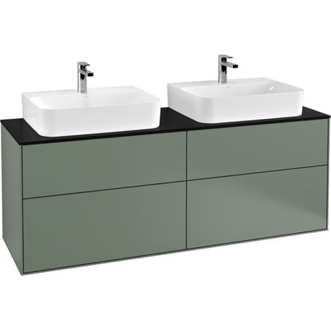 Villeroy & Boch Finion meuble sous lavabo, avec éclairage, pour 2