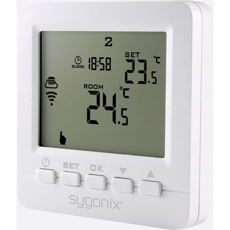 Sygonix SY-4500820 Funk-Raumthermostat Unterputz Wochenprogramm 1 St. (1/5)