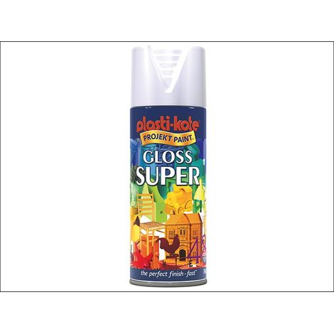 Super Gloss Spray White 400ml PKT1109 (1/2)