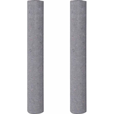 Polaires de peintre antidérapantes 2 pcs 10 m 220 g/m² gris CFW889296 (1/5)