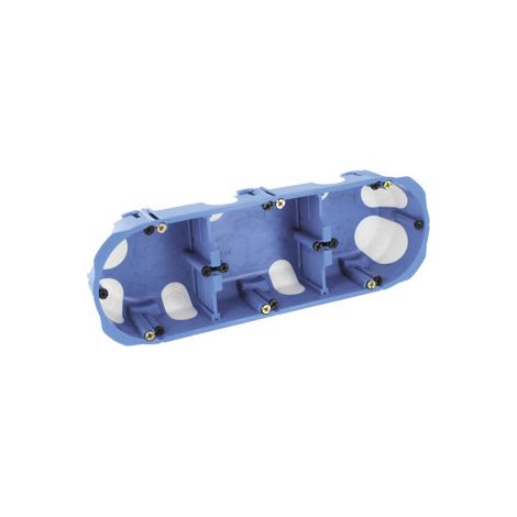 Lot de 10 Boîtiers d'encastrement triple NO AIR Ø67x40mm