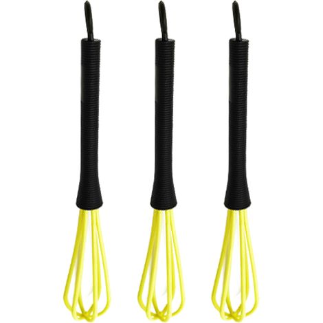 Fouet En Plastique - Outil De Mélange Pour Teinture Cheveux Et Cuisine - Lot De 3 Pièces (1/5)