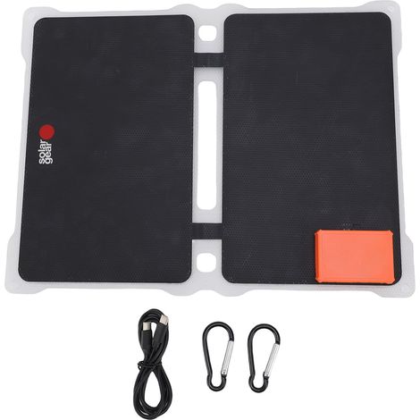 Ortviai Panneau Solaire 20 W pliable double face en ETFE pour camping et randonnée, silicium monocristallin, étanche IP68 (1/5)