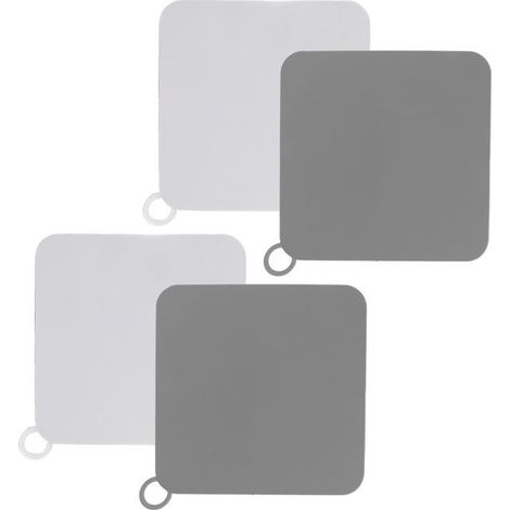Bouchon de vidange - FAFEICY - Lot 4 - Silicone souple - Anti-odeurs - Blanc/Gris (1/3)