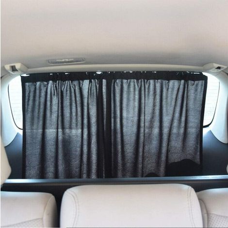 Sollbry Sonnenschutz für Autofenster, Sonnenschutz für Heckscheibe, Baby-Sonnenschutz, Sonnenschutz, Anti-UV, 50 x 39 cm, schwarzer Stoff (1/2)
