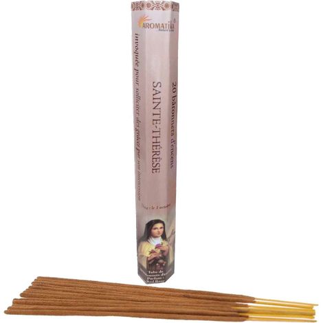 20 Bâtonnets d&39encens aromatika sainte thérèse rose rouge (1/2)