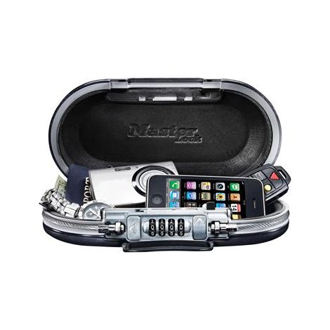 Master Lock 5900EURD Caja fuerte portátil negro y plata