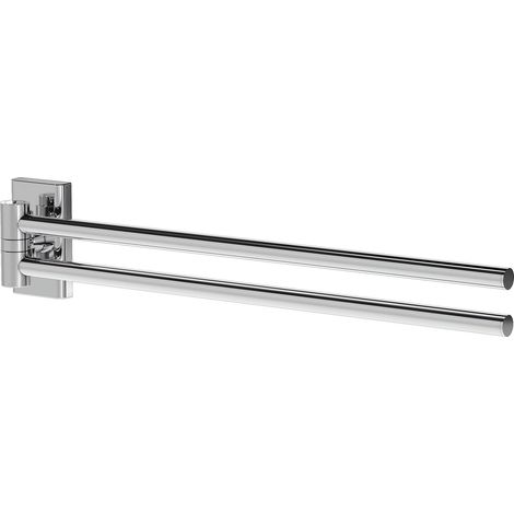 COSMIC Next porte-serviette de salle de bain barre de serviette chrome murale avec vis ou adhésif (60CM) (1/5)