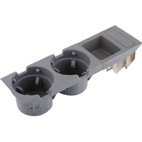 Cup/coin holder for front center console of BMW E46 (1998-2004), gray (1/5)
