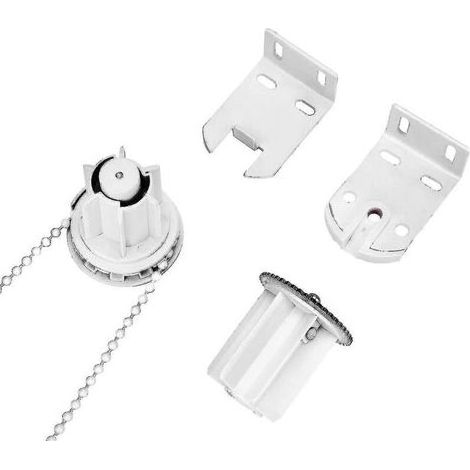 Reparaturset für Rollos, komplett mit 25-mm-Rollomechanismus, Kette und Metallhalterung, Metallkernkupplung, Lo (1/5)
