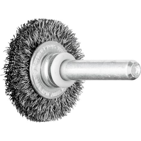 Brosse plate rbu sur tige acier ø fils 0,20mm 30x6 queue d6 boîte de 10 - 153017 PFERD - PFERD (1/2)