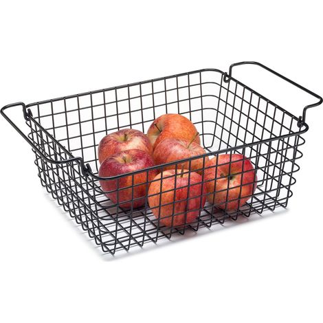 Panier Métallique GN 1/2 Noir - H 12 à 16 cm - Pujadas