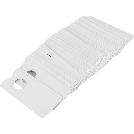 600 étiquettes pour plantes, imperméables, blanches, en PVC, à suspendre, pour jardin ou cour. (1/5)