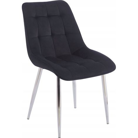 Silla J262-1 (S) terciopelo negro Riviera 100 (1/5)