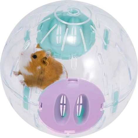 1 pour hamster,Transparente 14,5 cm,Jouet en plastique,Poreux pour ventilation,Rongeurs et souris (1/5)