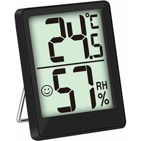 UlisemMini Thermomètre Intérieur, Hygromètre de Haute Précision, ℃/℉ Commutable (1/5)