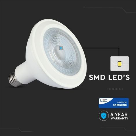 Ampoule LED V-tac 152 PAR38 14W lumie're blanche glace 6400K E27 par samsung (1/5)