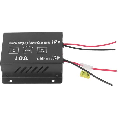 Convertisseur de puissance élévateur DC 12V à 24V Boost 10A pour la Modification du caisson de basses du véhicule