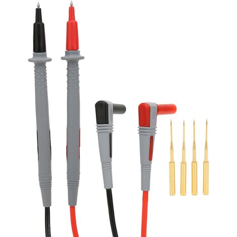 P1505 Cordon de test universel pour multimètre 150 cm 1000 V/10 A, câble de test gainé de silicone, aiguille en cuivre (1/5)