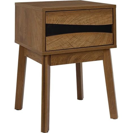 Table de Chevet Avec Tiroir "Forest" 55cm Marron (1/5)