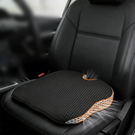 Coussin Siege Voiture, Coussin Voiture Conducteur, Coussin de Siège de Voiture en Mousse à Mémoire de Forme, Dessous Antidérapant Coussin de Siège Auto Confortable