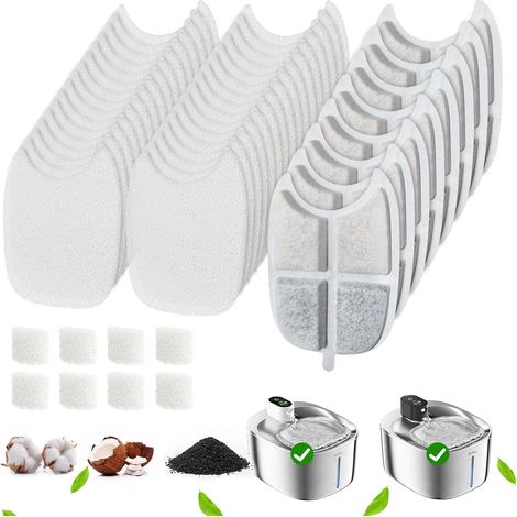 Filtres de Remplacement Lot de 8 pour FS10 Plus (8 Filters + 32 Sponges) (1/5)
