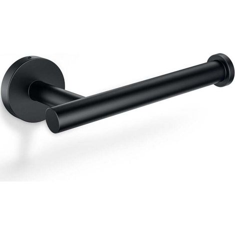 Portasciugamani, asta portasciugamani da bagno in acciaio inox, 23 cm (1 pezzo, nero) (1/4)