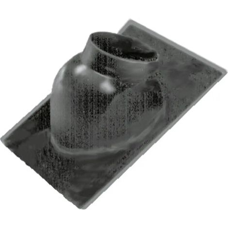 Wolf Placa de cubierta DN125 techo inclinado 25-45Gr marrón rojizo, 1720203