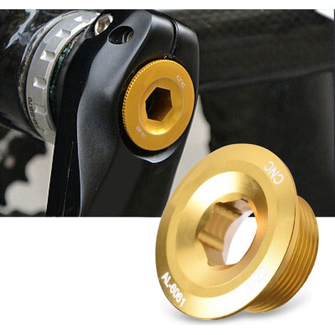 Vis de fixation de manivelle de vélo GUB en alliage d'aluminium durable (dorée) (1/5)