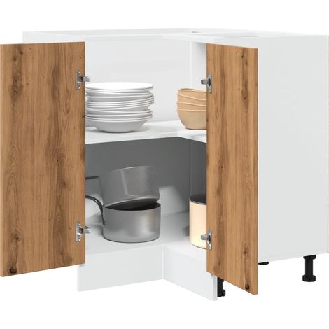 vidaXL Armadietto Cucina Rovere Artigianale 75,5x75,5x81,5 cm in Legno (1/5)