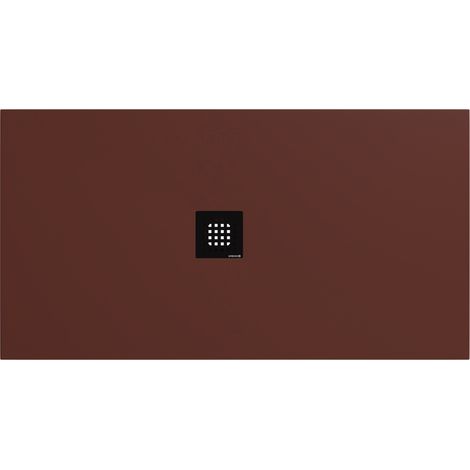 Receveur de douche FLEXIA en marbre coulé 150x80cm, découpable selon vos demandes, marron mat (1/4)