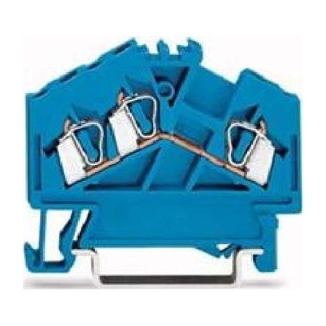Connettore per barra di distribuzione a 3 fili da 2,5 mm² blu 280-651