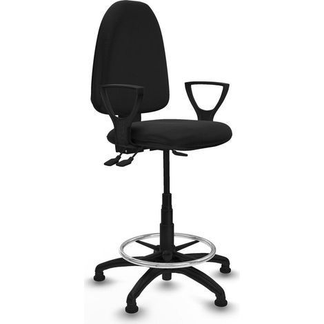 Piqueras y Crespo BFN01RT Silla de oficina negra cómoda (1/3)