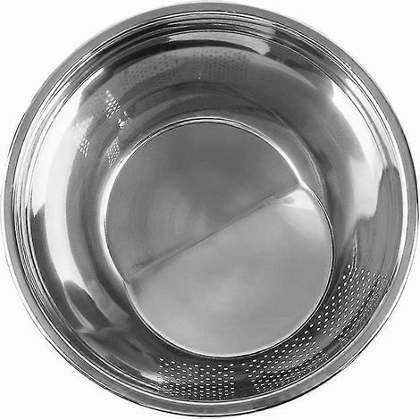 Reiswaschschüssel aus Edelstahl, 3-in-1-Mehrzwecksieb und Küchensieb mit seitlichen Abflüssen (1/5)