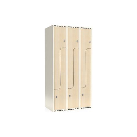 kaiserkraft Armadietto a Z Fydor HPL 3 colonne