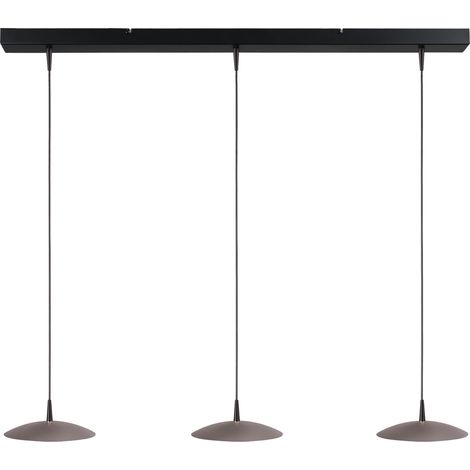 Lampe pendante à 3 lampes Scala 100cm noir avec nickel Ø 20cm - 2191-05-37-100-3-20 (1/3)
