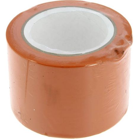 Adhésif PVC bâtiment orange largeur 75mm, le rouleau