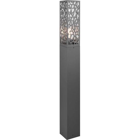 Poste Alto Rectangular Exterior Cooper Antracita IP44 Trio Lighting (1/5)