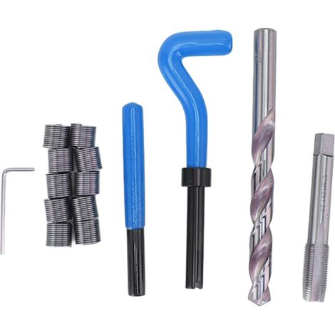 Ortviai Kit de Réparation de Filetages M12 x 1,25 en Acier Rapide Bleu – 15 Pièces (1/5)